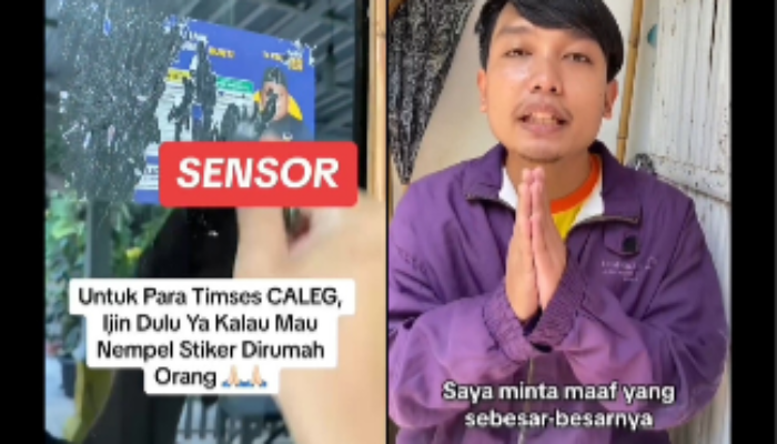 Protes Rumahnya Dipasang Stiker Caleg Tanpa Ijin Malah Kena Somasi