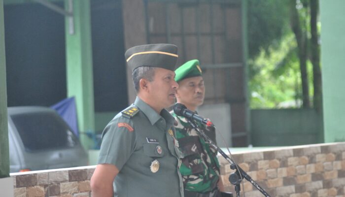 Kasdim 0510/Tigaraksa Pimpin Apel Pagi di Aula Dharma Wangsa