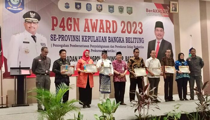 Pemkot Pangkalpinang Terima Penghargaan P4GN dari Provinsi Kepulauan Bangka Belitung