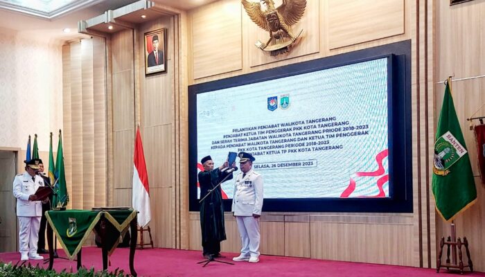 Al Muktabar Lantik Nurdin Sebagai Pj Wali Kota Tangerang