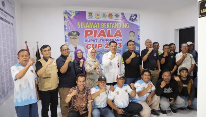 PJ Bupati Buka Turnamen Bupati Cup 2023 PWI Kabupaten Tangerang