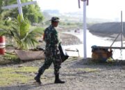 Organik Koramil 1512-01/Weda menyusun Strategi di Pantai