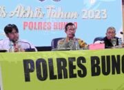 Kapolres Bungo Pimpin Rilis Akhir Tahun 2023