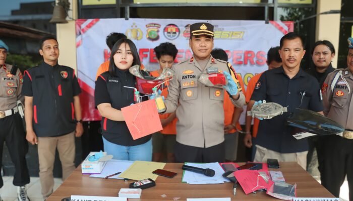Sindikat Curanmor Diungkap Polsek Karawaci, Motor Hasil Curian Dipreteli Dijual Melalui Medsos