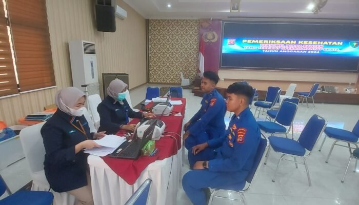 Deteksi Dini Kondisi Anggota, Polda Banten Cek Kesehatan Personel Operasi Mantap Brata 