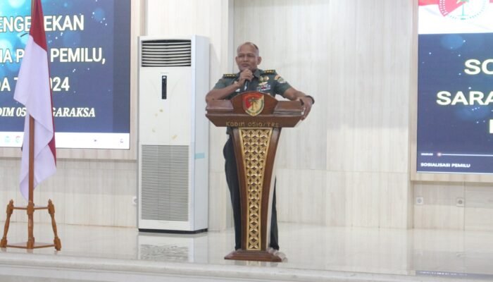 Kasdim 0510/Tigaraksa Sambut Tim Kodam Jaya dalam Sosialisasi Pemilu 2024