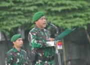 Danramil 01/Teluk Naga Pimpin Upacara Bendera Mingguan