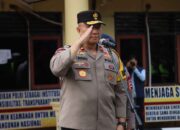 Wakapolda Jambi Pimpin Apel Kesiapan Polres Bungo Dalam Pengamanan Pemungutan Suara Pemilu 2024