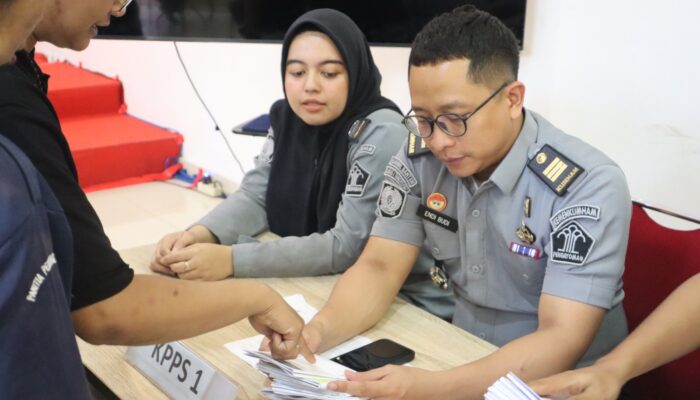 Lapas Kelas I Tangerang Bersama KPU Kota Tangerang Sosialisasikan Tahapan Pemilu Kepada Warga Binaan