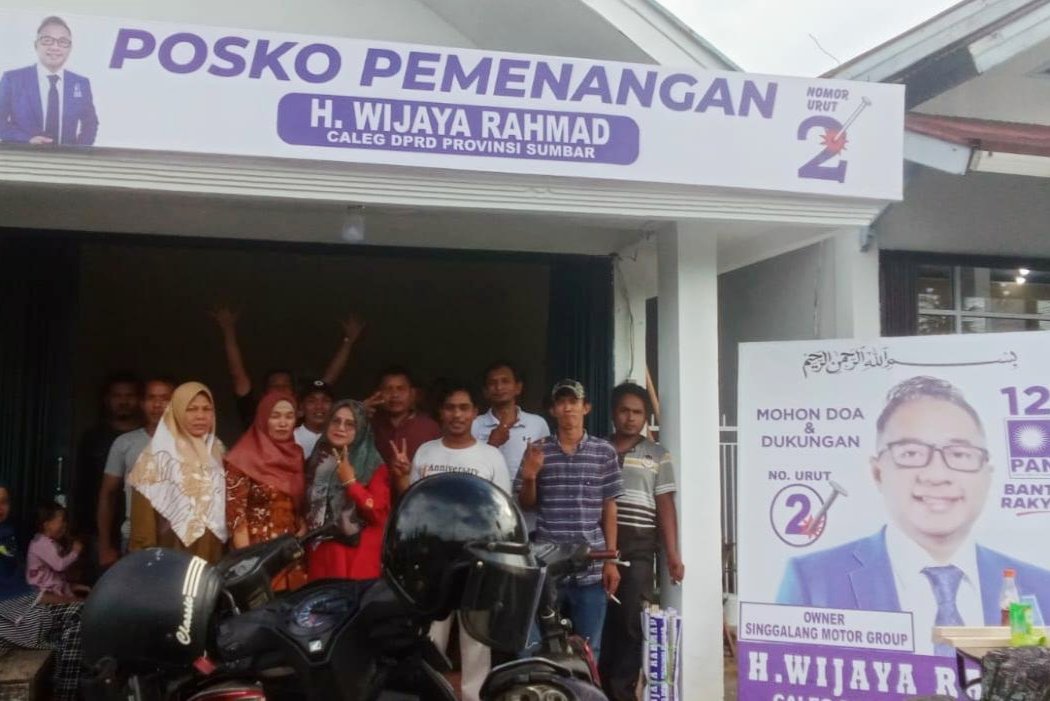 Optimis Raih Kursi di DPRD Sumbar, Posko Pemenangan H Wijaya Rahmad Ramai di Kunjungi Simpatisan 1 IMG 20240207 WA0025