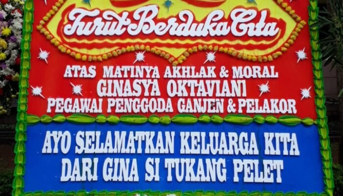 Heboh! Karangan Bunga Untuk Pelakor di HUT Kota Tangerang ke 31
