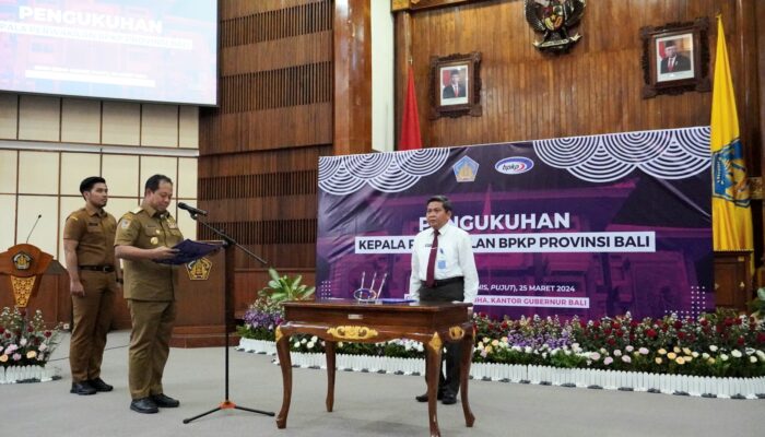 Kepala Perwakilan BPKP Provinsi Bali Resmi Dilantik, Prioritaskan Manajemen Resiko