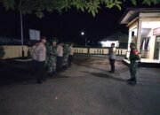 Pengamanan Malam Pascah, Personil Koramil 1512-03/Gebe Bersama Anggota Polsek Gelar Patroli