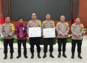 Polresta Tikep Raih Penghargaan dari Ombudsman Disusul Polres Haltim dengan Nilai 79,28