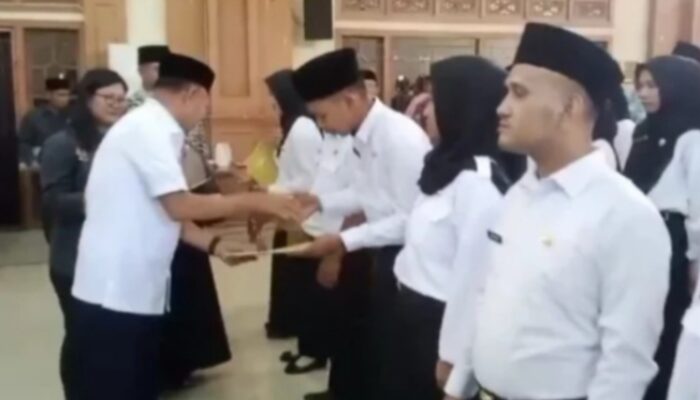 Pj Bupati H. Aspan Serahkan 371 SK ASN P3K
