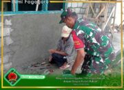 Tercipta Kemanunggalan TNI dengan Rakyat, Serda Ismail Karya Bakti Bangun Rumah Warga