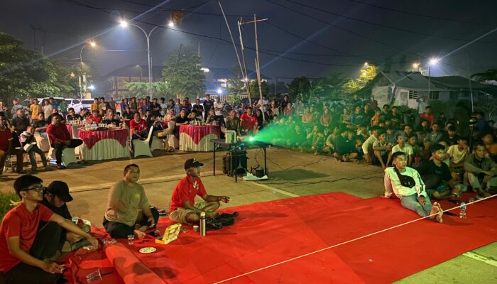 Dukung Timnas, Polres Serang Gelar Nobar Piala Asia U-23 Bersama Warga
