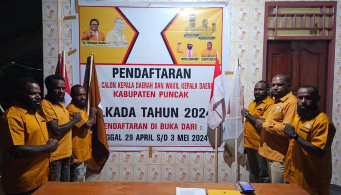 Partai Hanura Kabupaten Puncak Papua Tengah Resmi Buka Pendaftaran Calon Kepala Daerah dan Wakil di Pilkada 2024