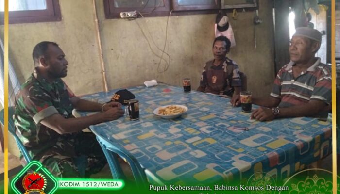 Pupuk Kebersamaan, Babinsa Komsos Dengan Tokoh Agama