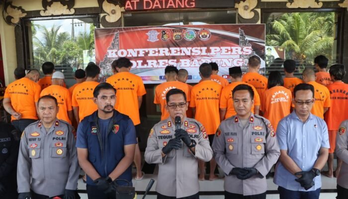 Polres Badung Amankan 13 Tersangka dalam Operasi Sikat Agung 2024