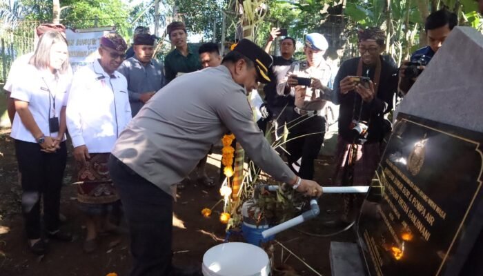 Resmikan Sumur Bor di Taro, AKBP Ketut Widiada: Wujud Kepedulian Polri
