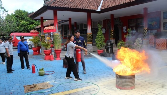 Rupbasan Denpasar Gelar Pelatihan Simulasi hadapi Kondisi Darurat