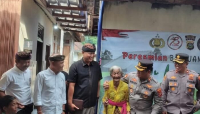 Wujud Kepedulian Polri, Polres Gianyar Resmikan Bedah Rumah Ni Nengah Gantir