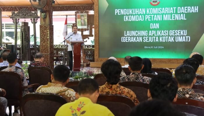 Dorong Petani Organik, Bupati Blora Launchingkan Aplikasi Geseku