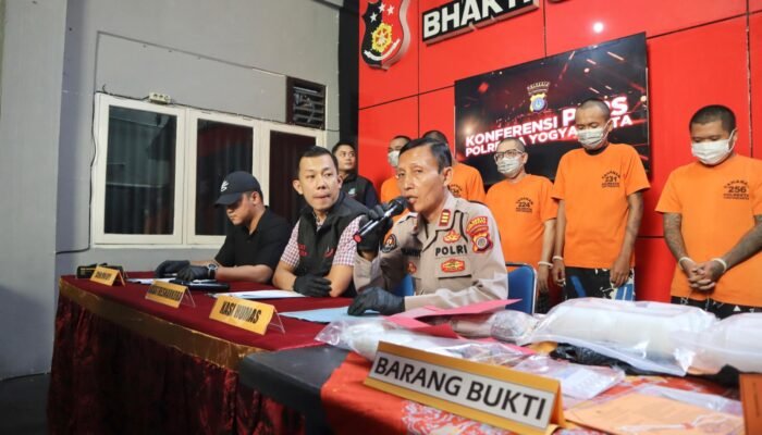 9 Kasus dengan 10 Orang Terduga Pengedar Narkotika Ditangkap Satresnarkoba Polresta Yogyakarta