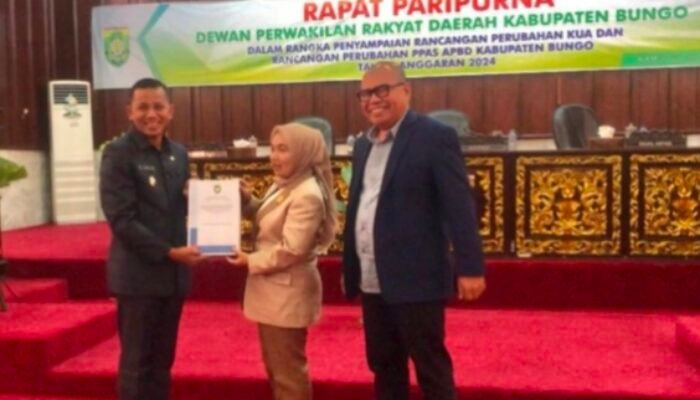 DPRD Bungo Gelar Rapat Paripurna Penyampaian Rancangan Perubahan KUA dan Rancangan Perubahan PPAS APBD Kabupaten Bungo Tahun 2024