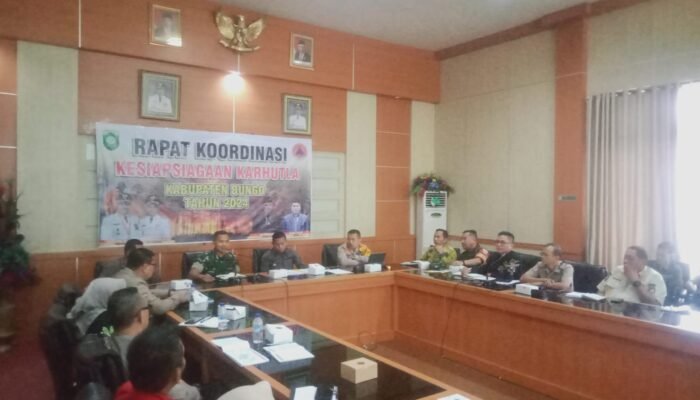 Tanggap Bencana Karhutla, Pemkab Melalui BPBD Kesbangpol Adakan Rakor Kesiapsiagaan Karhutla