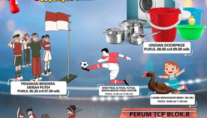 Semarak HUT RI ke 79, Warga Perum TCP Kota Serang Gelar Perlombaan dan Hiburan