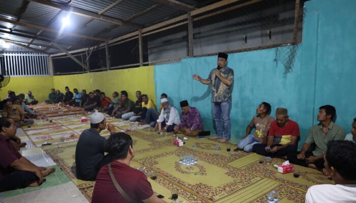 Jumiwan Aguza Bersilaturahmi Dengan Masyarakat Sungai Pinang