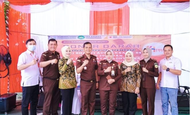 Peringati Hari Bhakti Adhyaksa ke-64, Ikatan Adhyaksa Dharmakarini Kejaksaan Negeri Kota Gelar Donor Darah