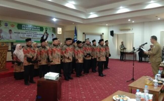 Lantik Dewan Hakim MTQH XXXII Kota Pangkalpinang, Sekda Tekankan Profesionalisme dan Sportivitas