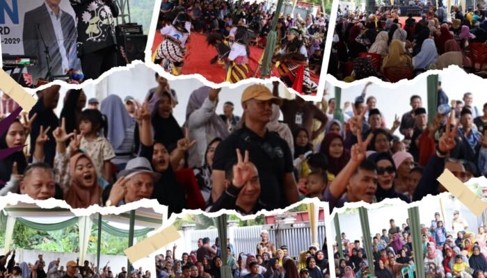 Silaturahmi ke Dusun Baru Pelepat, Masyarakat Kompak Dukung Jumiwan Aguza – Maidani
