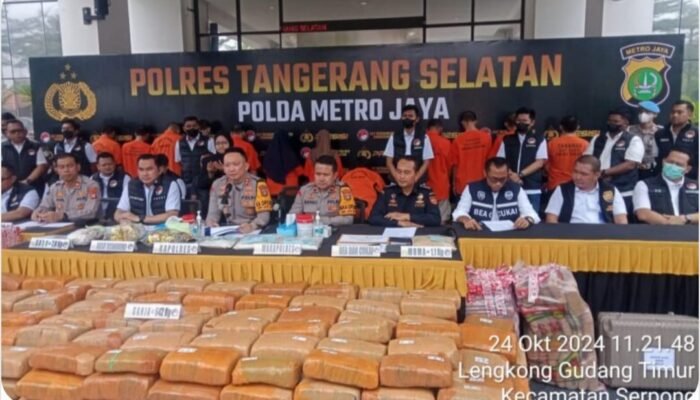 Polres Tangerang Selatan Ungkap Kasus Jaringan Pengedar Ganja, Sabu dan Serbuk Ekstasi