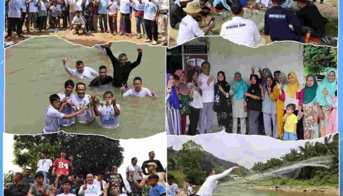 Calon Bupati Bungo Jumiwan Aguza Buka Lubuk Larangan Bersama Masyarakat