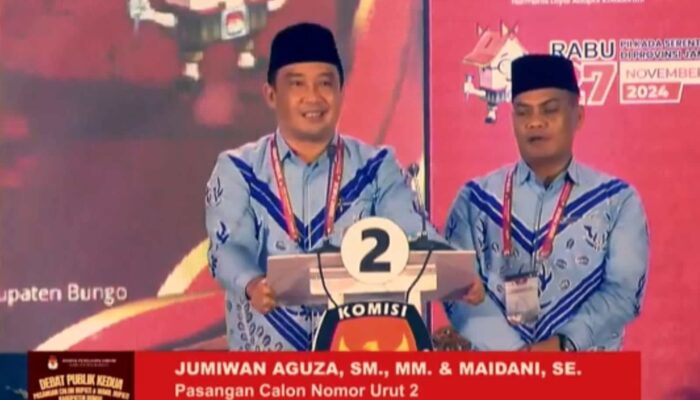 Jumiwan – Maidani Tampil Sangat Baik di Debat Kedua