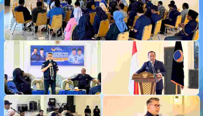 Hadir Dalam Rapat Konsolidasi, Syarif Fasha Ajak Kader Nasdem Menangkan Jumiwan Aguza – Maidani