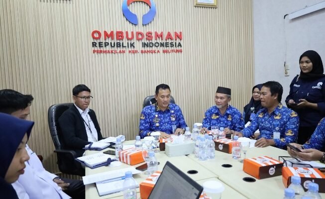 Pj Wako Budi Utama Temui Ombudsman Bahas Sumbangan Sekolah