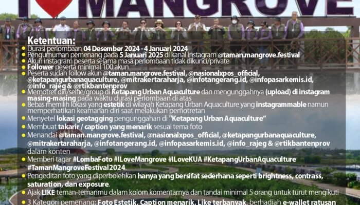 Yuk Ikutan Lomba Foto Instagram di Taman Mangrove Festival!