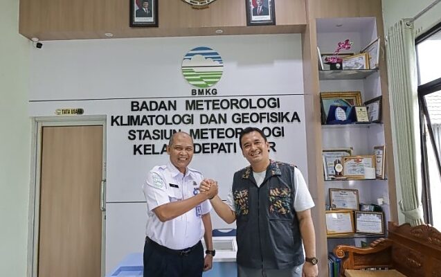 Pj Wali Kota Pangkalpinang Kunjungi BMKG untuk Penanggulangan Bencana