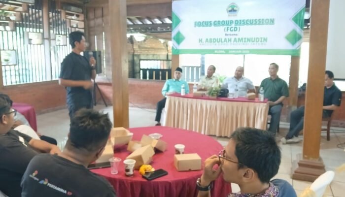 Abdulah Aminudin Gelar FGD dengan Awak Media, Bahas Isu Ekonomi Daerah
