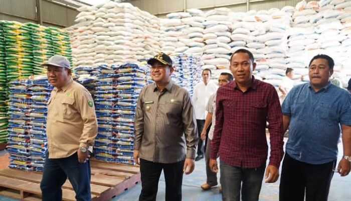 Bupati Bersama TPID Tinjau Gudang Distributor Sembako