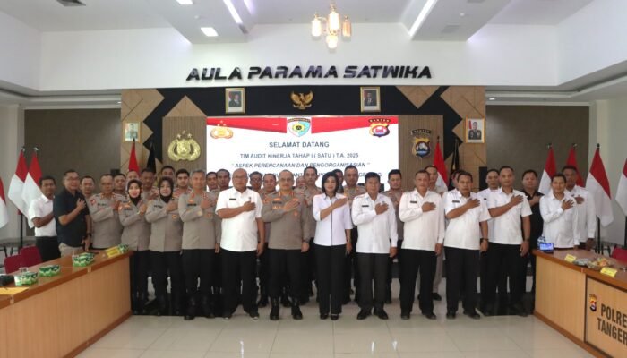 Tim Audit Kinerja ITWASDA Polda Banten Tinjau Polresta Tangerang: Dorong Peningkatan Pelayanan Publik