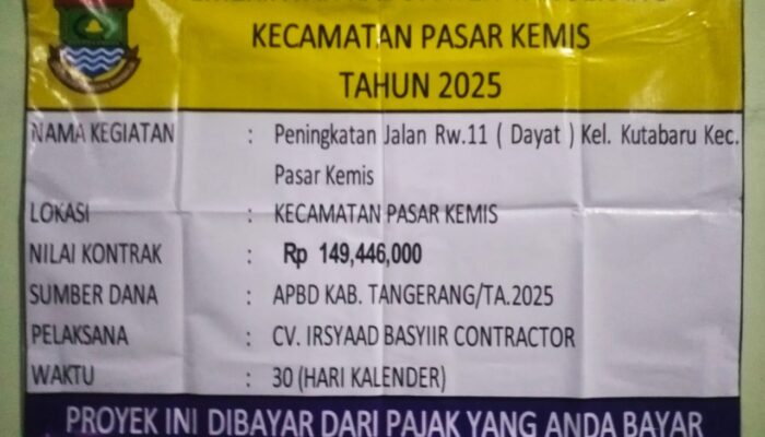 Proyek Peningkatan Jalan di Villa Tomang Baru 2 Disorot, Warga Pertanyakan Kualitas Pekerjaan
