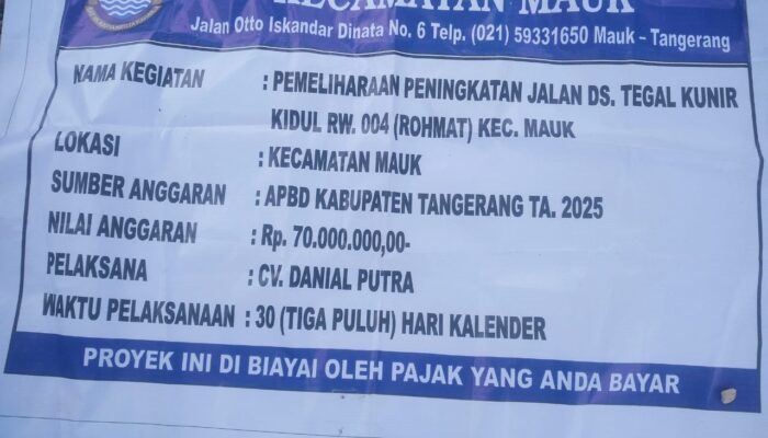 Proyek Peningkatan Jalan di Tegal Kunir Kidul Dikeluhkan, Warga: Kayaknya Gak Bakal Lama, Ancur Lagi
