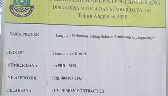 Proyek Perkuatan Tebing Saluran Cipangarengan Diduga Asal-asalan, Warga Minta Dinas Terkait Tindak Tegas