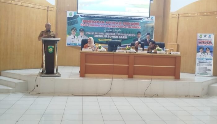 Bupati Dedy Putra Resmi Luncurkan Aplikasi SRIKANDI untuk Seluruh OPD di Kabupaten Bungo